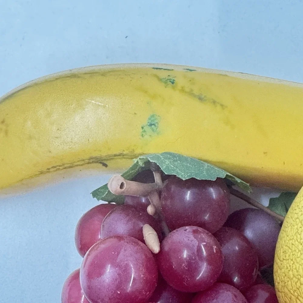 VINTAGE  Lot of 8 Plastic Fruit Apples Pears Bananas Lemon Lime Grapes